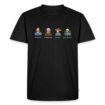Van Gogh Kunst - Männer Premium Bio T-Shirt - Schwarz - Vorne - Nico (187cm)