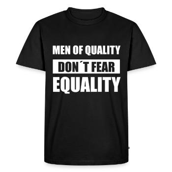 Feminism Emancipation Feminist - Men's Premium Organic T-Shirt - black - Front - Nico (187cm)