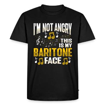 Baritone singing voice - Men's Premium Organic T-Shirt - black - Front - Nico (187cm)
