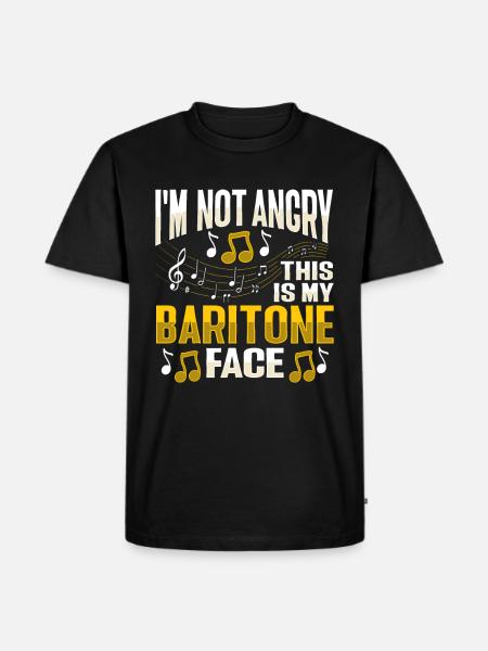 Baritone singing voice - Men's Premium Organic T-Shirt - black