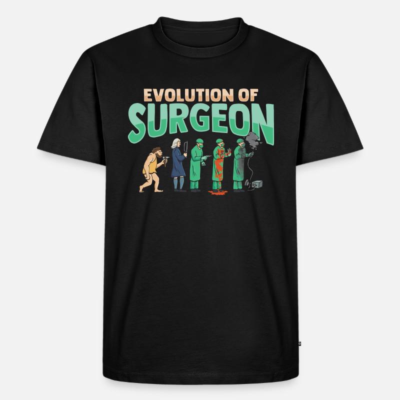 Entwicklung Des Chirurgen - Männer Premium Bio T-Shirt - Schwarz