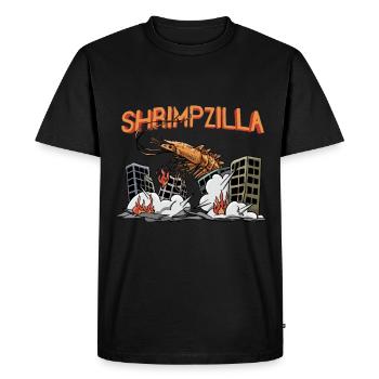 Shrimp Garnele Monster - Men's Premium Organic T-Shirt - black - Front - Nico (187cm)