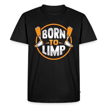 Amputated leg prosthesis Prosthesis Amputation - Men's Premium Organic T-Shirt - black - Front - Nico (187cm)