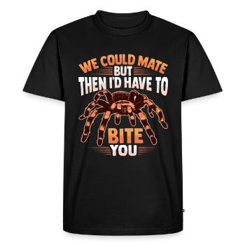 Tarantula Design for Tarantula Owners - Men's Premium Organic T-Shirt - black - Front - Nico (187cm)