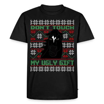 Ne touchez pas à l’hiver du cavalier brun moche - T-shirt Premium bio Homme - noir - Devant - Nico (187cm)
