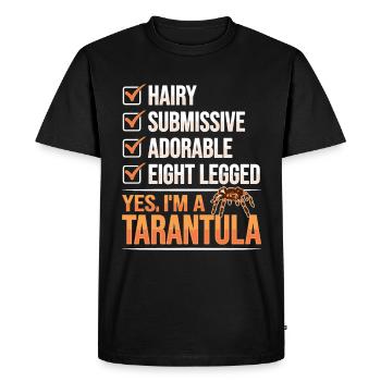 Tarentules Terrarium Tarentule - T-shirt Premium bio Homme - noir - Devant - Nico (187cm)