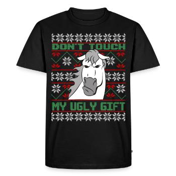 Ne touchez pas à l’hiver du cavalier brun moche - T-shirt Premium bio Homme - noir - Devant - Nico (187cm)