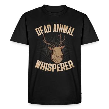 Conception de taxidermiste pour la peluche des animaux - T-shirt Premium bio Homme - noir - Devant - Nico (187cm)