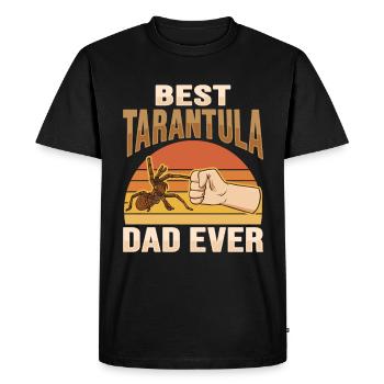 Tarentules Terrarium Tarentule Papa - T-shirt Premium bio Homme - noir - Devant - Nico (187cm)