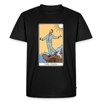 Tarot Van Gogh Oreille folle - T-shirt Premium bio Homme - noir - Devant - Nico (187cm)