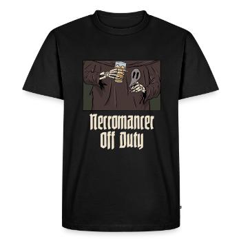 Undead necromancer out of service Design for a - Men's Premium Organic T-Shirt - black - Front - Nico (187cm)