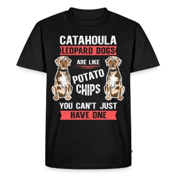 Catahoula Leopard Dog Dog Dog Dog Owner Gift - Men's Premium Organic T-Shirt - black - Front - Nico (187cm)