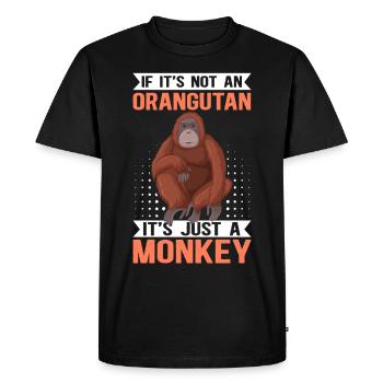 Orang-outan Orang-outan Singe Cadeau - T-shirt Premium bio Homme - noir - Devant - Nico (187cm)