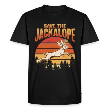 Mythical Creatures Cryptid Design pour Jackalo - T-shirt Premium bio Homme - noir - Devant - Nico (187cm)