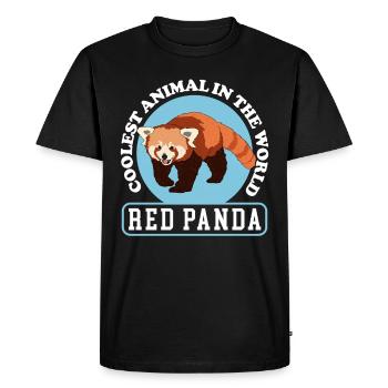 Red Panda Red Panda Red Pandas Gift - Men's Premium Organic T-Shirt - black - Front - Nico (187cm)