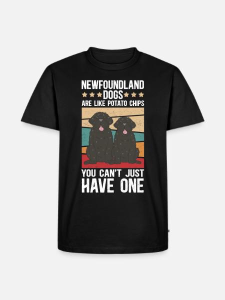 Newfoundland Dog Dog Owner Gift - Men's Premium Organic T-Shirt - black
