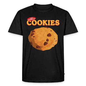 Cookies Cookie | Cookie Baking Cookies Gift - Men's Premium Organic T-Shirt - black - Front - Nico (187cm)