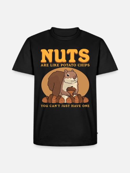 Süßes Eichhörnchen Grauhörnchen Hörnchen Geschenk - Männer Premium Bio T-Shirt - Schwarz