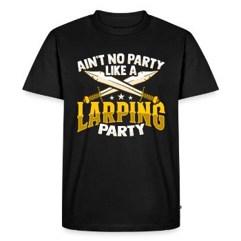 Larp Rpg RPG Jeu de rôle Conception de jeu pour une fête Larping - T-shirt Premium bio Homme - noir - Devant - Nico (187cm)