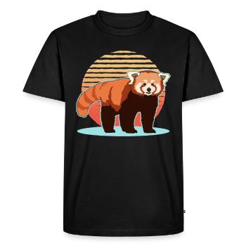 Red Panda Red Pandas Red Panda Gift - Men's Premium Organic T-Shirt - black - Front - Nico (187cm)
