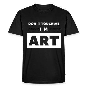 Design artistique amusant pour un artiste - T-shirt Premium bio Homme - noir - Devant - Nico (187cm)