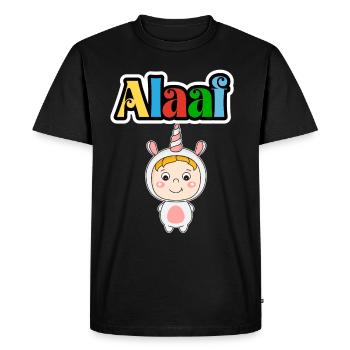 Animal de carnaval mignon, Kölle Alaaf, Licorne - T-shirt Premium bio Homme - noir - Devant - Nico (187cm)