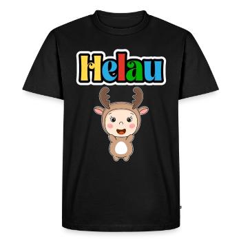 Doux animal de carnaval, Meenz Helau, fête - T-shirt Premium bio Homme - noir - Devant - Nico (187cm)
