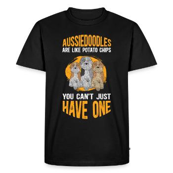 Aussiedoodle Dog Owners Dogs Gift - Men's Premium Organic T-Shirt - black - Front - Nico (187cm)