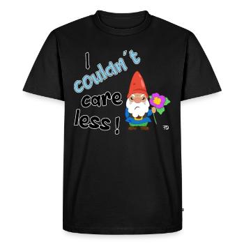 Je m’en fous. Sinistre jardin drôle - T-shirt Premium bio Homme - noir - Devant - Nico (187cm)