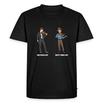 Drôle de conception de musicien de bluegrass pour - T-shirt Premium bio Homme - noir - Devant - Nico (187cm)