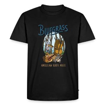 Drôle de conception de musicien de bluegrass pour - T-shirt Premium bio Homme - noir - Devant - Nico (187cm)