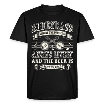 Drôle de conception de musicien de bluegrass pour - T-shirt Premium bio Homme - noir - Devant - Nico (187cm)