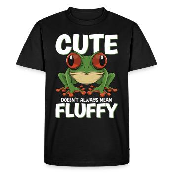 Red-eyed Frog Design for a Frog Fan - Men's Premium Organic T-Shirt - black - Front - Nico (187cm)