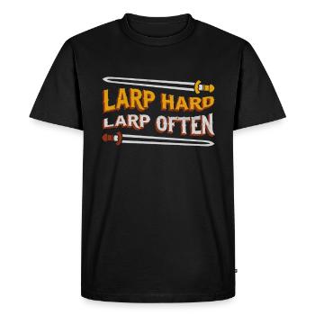 LARP RPG RPG Design for a Larper - Men's Premium Organic T-Shirt - black - Front - Nico (187cm)