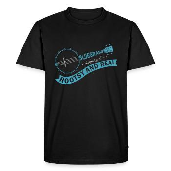 Drôle de conception de musicien de bluegrass pour - T-shirt Premium bio Homme - noir - Devant - Nico (187cm)