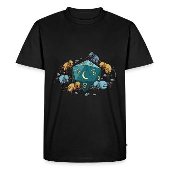 RPG Spider D20 Cube Design for an RPG GAMER - Men's Premium Organic T-Shirt - black - Front - Nico (187cm)