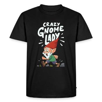 Nain de jardin - T-shirt Premium bio Homme - noir - Devant - Nico (187cm)