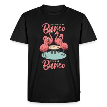 Conception de blague amusante Bunco pour une fête Bunco - T-shirt Premium bio Homme - noir - Devant - Nico (187cm)