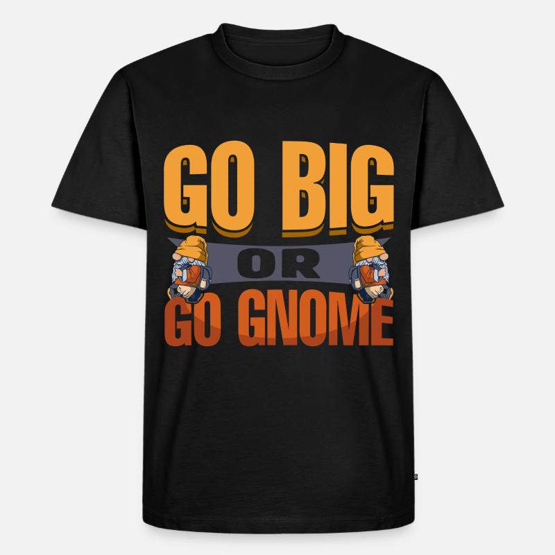 Gartenzwerg Garten - Männer Premium Bio T-Shirt - Schwarz