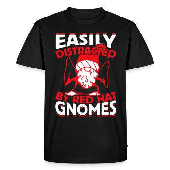 Jardin Gnome Jardin - T-shirt Premium bio Homme - noir - Devant - Nico (187cm)