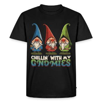 Jardin Gnome Jardin - T-shirt Premium bio Homme - noir - Devant - Nico (187cm)