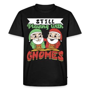 Jardin Gnome Jardin - T-shirt Premium bio Homme - noir - Devant - Nico (187cm)