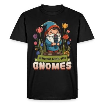 Jardin Gnome Jardin - T-shirt Premium bio Homme - noir - Devant - Nico (187cm)