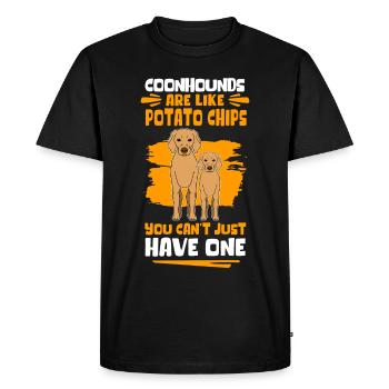Coonhound Dog Owner Dog Lovers Cadeau - T-shirt Premium bio Homme - noir - Devant - Nico (187cm)