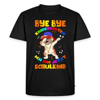 School Enrollment School Beginners Schoolchildren Gift - Men's Premium Organic T-Shirt - black - Front - Nico (187cm)