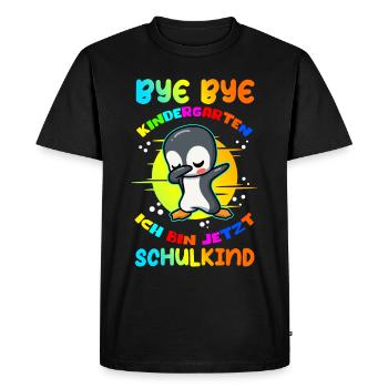 School Enrollment Schoolchildren School Beginners Gift - Men's Premium Organic T-Shirt - black - Front - Nico (187cm)