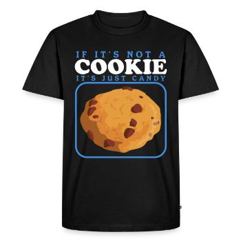Cookies Cookie Cookie Baking Cookies Cookies Gift - Men's Premium Organic T-Shirt - black - Front - Nico (187cm)