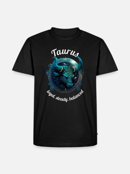 Taurus Zodiac Taurus Astronomy - Men's Premium Organic T-Shirt - black