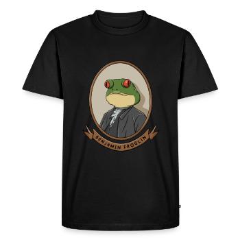 Red-eyed tree frog - Men's Premium Organic T-Shirt - black - Front - Nico (187cm)