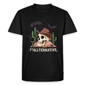 Gothique Y’allternative Graphic Western - T-shirt Premium bio Homme - noir - Devant - Nico (187cm)